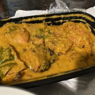 Char grilled chicken tikka masala.