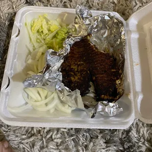 Fish burnt