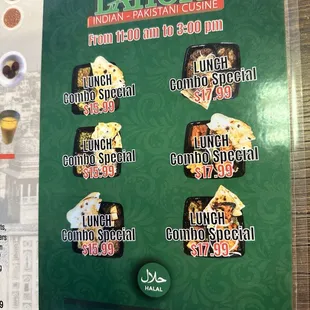 Lunch specials