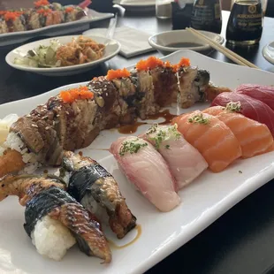 Chef's Special Roll and nigiri
