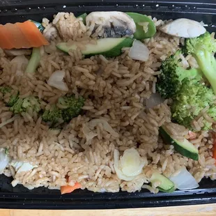 Veggie Fried Rice, no eggs