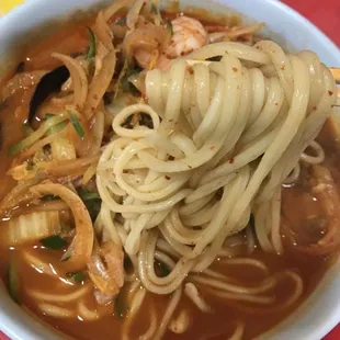 Seafood noodle soup