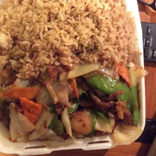 Twice cooked pork with no egg roll