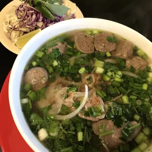 meatball and beef pho very good