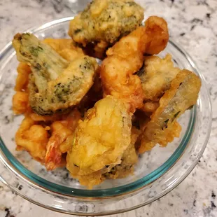 Shrimp and veggie tempura