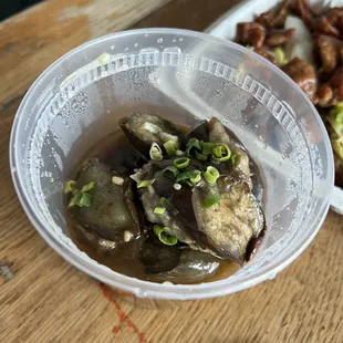 Stuffed eggplant takeout