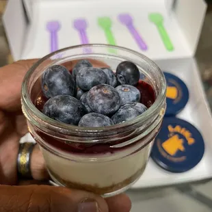 Blueberry cheesecake!