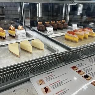Cheesecake Slices display