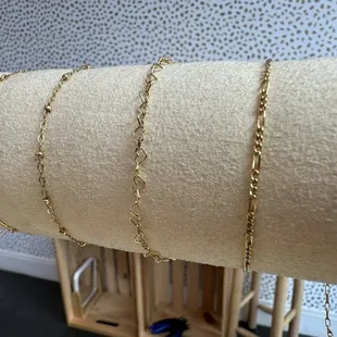 Chain Options - look at the dainty little hearts!