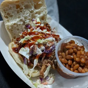 Pull pork sandwich