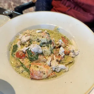 Seafood pappardelle