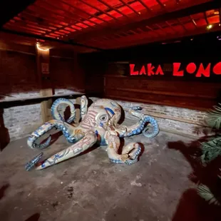 an octopus sculpture