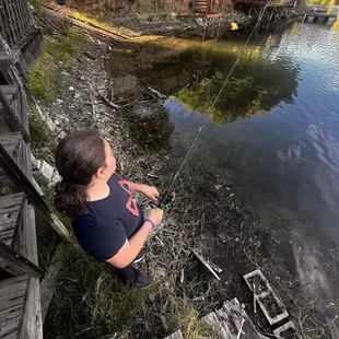 Woogie fishing but no luck.