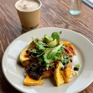 Deconstructed breakfast burrito