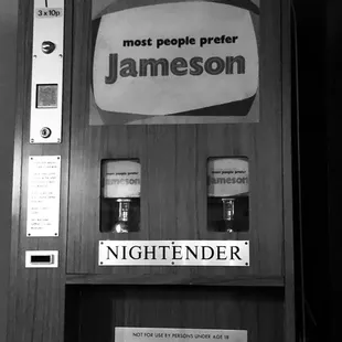 Vintage Jameson shot vending machine(not in use)