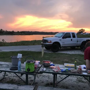 View of lake from spot