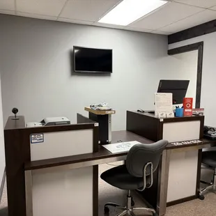Lake Area Tech customer service counter.