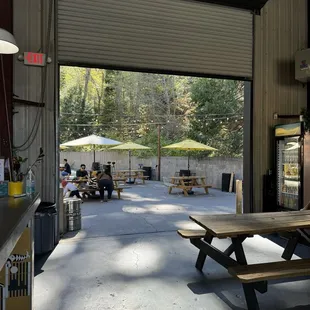 Back patio of ABC