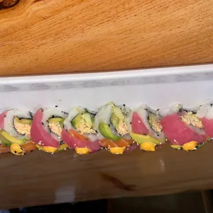 Rainbow Roll Special on Wednesdays and Thursdays