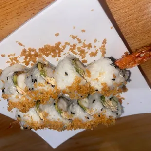 Shrimp Tempura Roll Special on Wednesdays and Thursdays