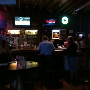 people sitting at the bar