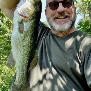 Largemouth Bass caught at Lake Bixhoma