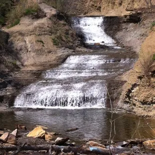 Waterfall below the spillway