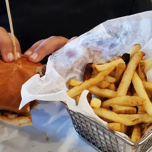 Cheeseburger with ketchup and lettuce made for a happy 9 year old.