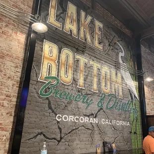 Inside mural at the bar.