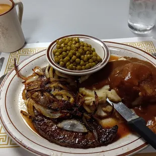 1/2 Liver, Peas, Mashed Taters &amp; Gravy like Mom made...