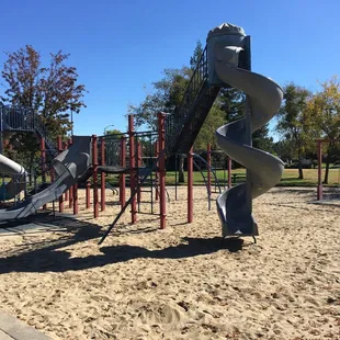 Bigger of the 2 playgrounds.