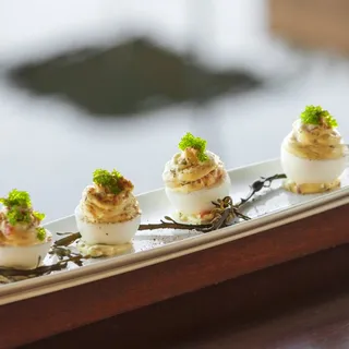 Seafood Deviled Eggs