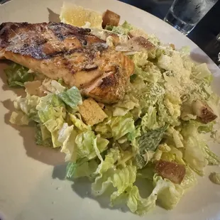 Salmon Caesar salad Very good