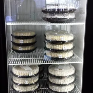 freezer full of what I believe were unbaked pies - sweet (apple, etc.) and savory (as in chicken pot pies)