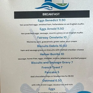 Breakfast Menu