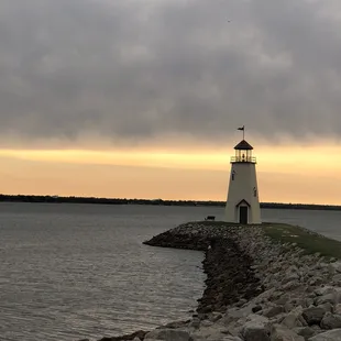 After the storm, this gorgeous view of Lake Hefner