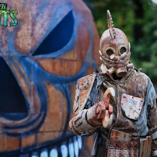 a man dressed in a costume