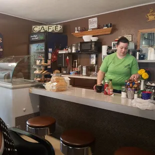 Fresh bread and bake goods.