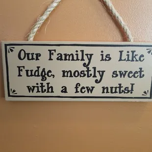 Great food with a little humor.