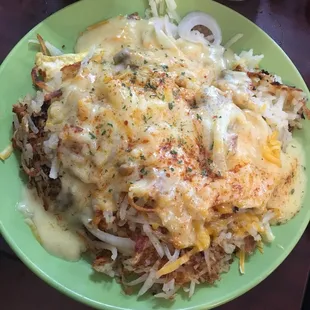 Lake Holcombe Cafe. Best breakfast in the world! Sammy's omelette with sausage, cheese, and onion