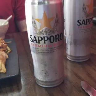Japanese beer. Smooth with a bit of a bitter taste left on your tongue but not sour just a good flavor.