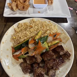 Lunch steak hibachi. $9.99 for the lunch special!