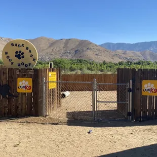 This is the dog area.