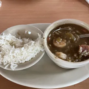 Cup of gumbo.