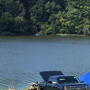 Fishing, tent camping, and kayaking all going on.