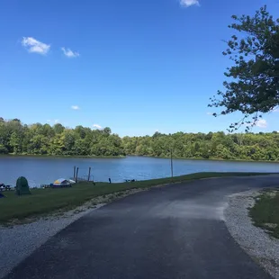 Lake Jericho in the rear part of the campground.
