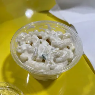 Macaroni salad 4oz-$1.99