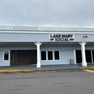 Outside, entrance