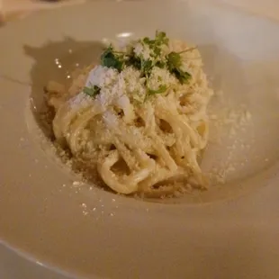 Cheese wheel pasta