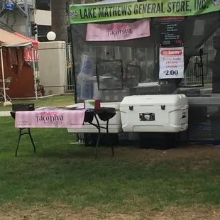 sushi and sashimi, outside